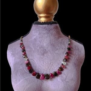 Natural Tourmaline beads necklace